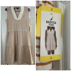 NWT Nautica Jeans Women's Tiered Dress, Size S